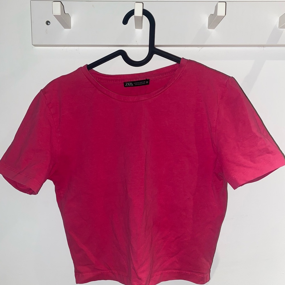 Pink Crop Shirt